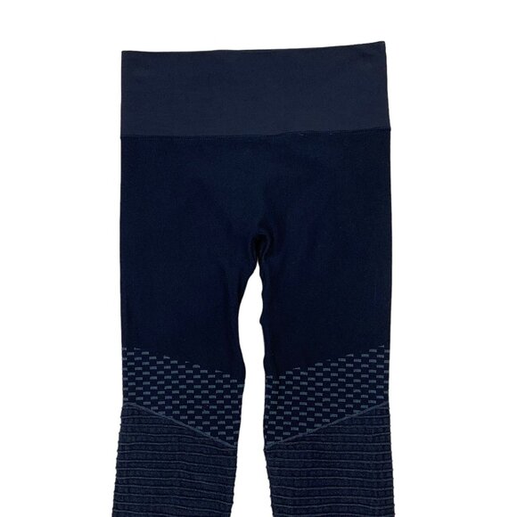 Spanx Blue Seamless Leggings Small Shapewear Slimming Yoga Workout Casual - Picture 2 of 5